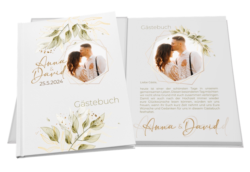 personalisierte Hochzeitsgästebuch